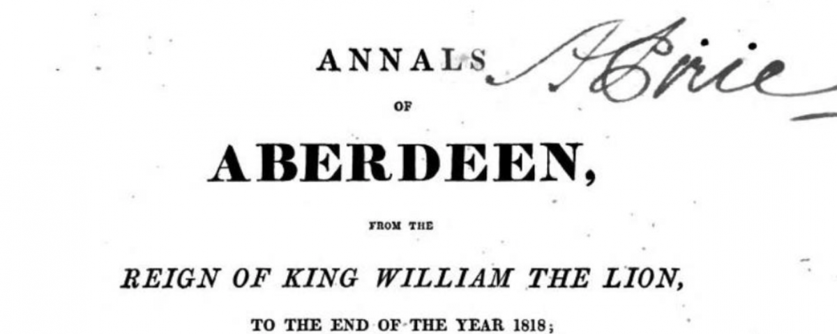 Annals of Aberdeen cover